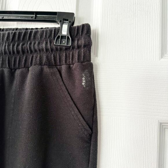 Free People Movement Black Slim Cinched Ankle Drawstring Jersey Joggers Medium - Picture 8 of 8